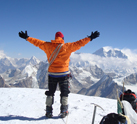 Peter Meyer on Mera summit